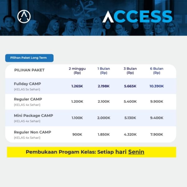 Kampung Inggris buka hari senin