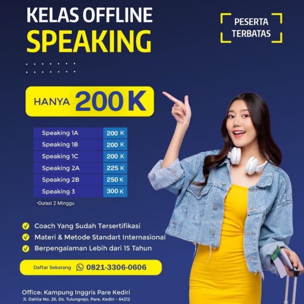 Speaking Class di ACCESS-ES memiliki 2 level belajar sesuai dengan yang Kamu butuhkan dan pada setiap levelnya memiliki tahapan-tahapan yang wajib dilalui jika Kamu ingin mendapatkan hasil yang terbaik.