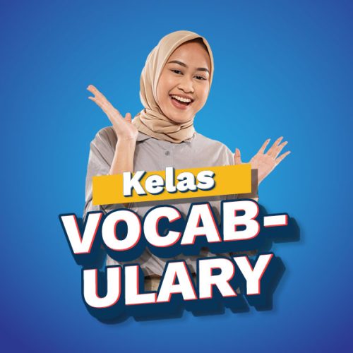 VOCABULARY  class adalah kelas yang berfokus kepada peningkatan pembendaharaan kata siswa dalam bahasa Inggris. Pembelajaran akan terbagi ke beberapa level berbeda berdasarkan tema dan topic yang bervariasi dalam setiap levelnya untuk mempermudah siswa dalam belajar.