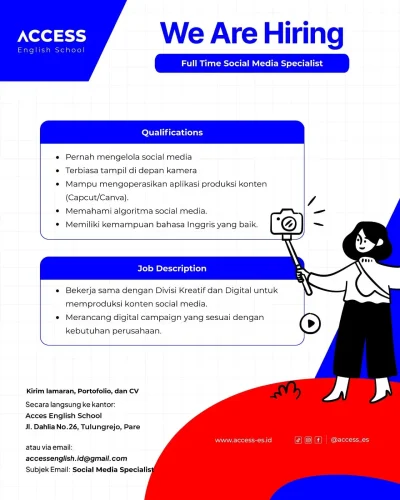 Lowongan Kerja di Access English Kampung Inggris Pare